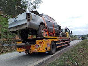 Cứu hộ xe bán tải gặp tai nạn tại CAO BẰNG về Hà Nội sữa chữa