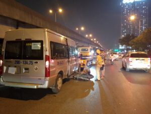 Cứu hộ giao thông xe Khách 24 chỗ gặp tại nạn tại QL 18