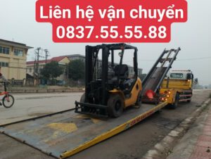Vận chuyển máy công trình , xe nâng , xe thang , máy múc , máy lu , máy ủi