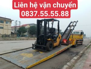 Vận chuyển máy công trình , xe nâng , xe thang , máy múc , máy lu , máy ủi