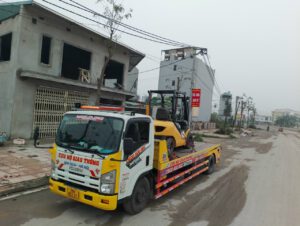 Vận chuyển máy công trình , xe nâng , xe thang , máy múc , máy lu , máy ủi